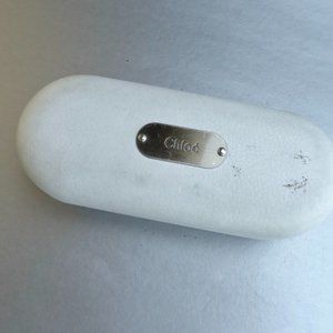 Empty Chloe Sunglasses White Hard Case Designer